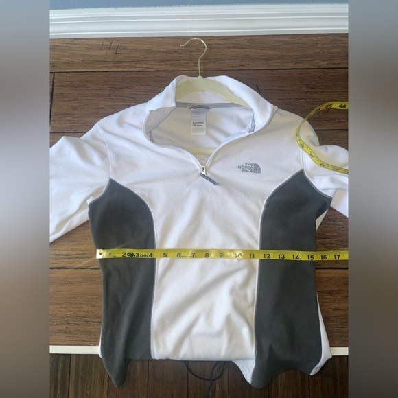 The north face pullover Half zip up jacket sweater pullover black and white - Picture 6 of 9